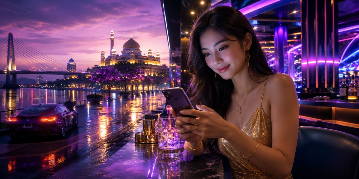 Pemain mengakses kasino langsung live4d melalui telefon di Putrajaya Malaysia